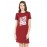 Don't Wish For It Work For It Graphic Printed T-shirt Dress