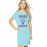 Women's Cotton Biowash Graphic Printed T-Shirt Dress with side pockets - Electrical Engineers