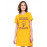 Women's Cotton Biowash Graphic Printed T-Shirt Dress with side pockets - Electrical Engineers