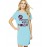 Women's Cotton Biowash Graphic Printed T-Shirt Dress with side pockets - Employees Hate Monday