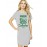 Women's Cotton Biowash Graphic Printed T-Shirt Dress with side pockets - Excuse Calories