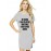 Women's Cotton Biowash Graphic Printed T-Shirt Dress with side pockets - Expert Advice