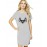 Owl Eyes Graphic Printed T-shirt Dress