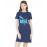 Women's Cotton Biowash Graphic Printed T-Shirt Dress with side pockets - Ghor Kalyug Hai