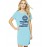 Women's Cotton Biowash Graphic Printed T-Shirt Dress with side pockets - Girl Separate Fanbase