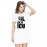 If I See You You Go To ICU Graphic Printed T-shirt Dress