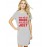 Women's Cotton Biowash Graphic Printed T-Shirt Dress with side pockets - Haar Jeet