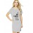 I Am Here Where Are You Graphic Printed T-shirt Dress