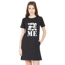 Hug Me Graphic Printed T-shirt Dress