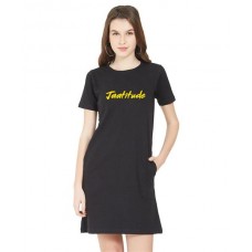 Jaatitude Graphic Printed T-shirt Dress