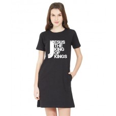 Jesus The King Of Kings Graphic Printed T-shirt Dress