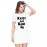 Women's Cotton Biowash Graphic Printed T-Shirt Dress with side pockets - Kaisi Lag Rahi Hu