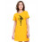 Kick Box Graphic Printed T-shirt Dress