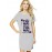 Women's Cotton Biowash Graphic Printed T-Shirt Dress with side pockets - Learn More Earn More