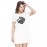 Lion Face Graphic Printed T-shirt Dress