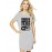 Women's Cotton Biowash Graphic Printed T-Shirt Dress with side pockets - Magic Wifi