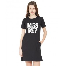 Miss Me Graphic Printed T-shirt Dress