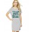 Women's Cotton Biowash Graphic Printed T-Shirt Dress with side pockets - Naam Chalta Jalta Hai