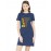 Never Stop The Ride Graphic Printed T-shirt Dress