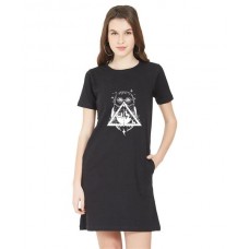 Owl Graphic Printed T-shirt Dress