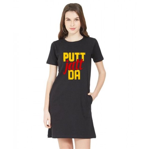 Putt Jatt Da Graphic Printed T-shirt Dress