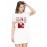 Women's Cotton Biowash Graphic Printed T-Shirt Dress with side pockets - Sadda Haq