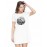 Sea Flower Graphic Printed T-shirt Dress
