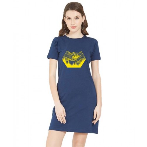Shape Castle Graphic Printed T-shirt Dress