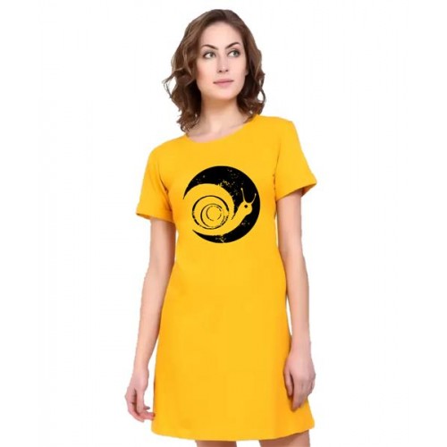 Snail Graphic Printed T-shirt Dress