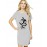 Snake Crystal Graphic Printed T-shirt Dress