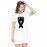 Strong Sign Graphic Printed T-shirt Dress