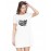 Sun Sea Graphic Printed T-shirt Dress