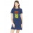 Never Give Up Great Things Take Time Graphic Printed T-shirt Dress