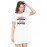 A Happy Woman Is A Myth Graphic Printed T-shirt Dress