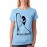 Women's Cotton Biowash Graphic Printed Half Sleeve T-Shirt - Guitar Girl