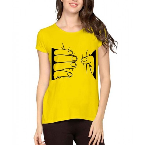 Funny Finger Graphic Printed T-shirt