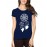 Women's Cotton Biowash Graphic Printed Half Sleeve T-Shirt - Hand Drawn Dream Catcher