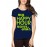 Women's Cotton Biowash Graphic Printed Half Sleeve T-Shirt - Happy Hour