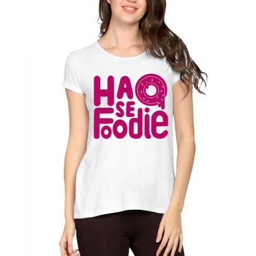 Haq Se Foodie Graphic Printed T-shirt