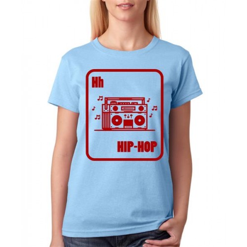 Women's Cotton Biowash Graphic Printed Half Sleeve T-Shirt - Hh Hiphop