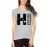 Women's Cotton Biowash Graphic Printed Half Sleeve T-Shirt - Hi Hawali