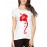 Women's Cotton Biowash Graphic Printed Half Sleeve T-Shirt - Hibiscus Bappa