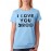 Women's Cotton Biowash Graphic Printed Half Sleeve T-Shirt - I Love 3000