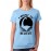 Women's Cotton Biowash Graphic Printed Half Sleeve T-Shirt - I Want To Believe Dino