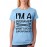 Women's Cotton Biowash Graphic Printed Half Sleeve T-Shirt - I'm A Designer 