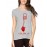 Women's Cotton Biowash Graphic Printed Half Sleeve T-Shirt - Ipod Music