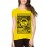 Women's Cotton Biowash Graphic Printed Half Sleeve T-Shirt - It's Showtime Bright Side
