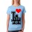 Women's Cotton Biowash Graphic Printed Half Sleeve T-Shirt - La Love