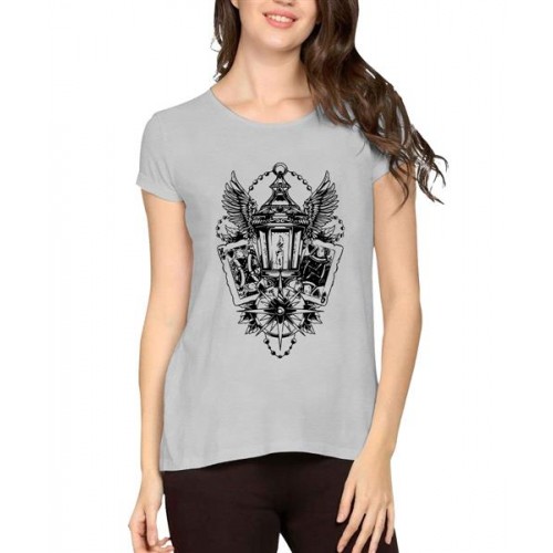 Lamp Playing Cards Queen King Graphic Printed T-shirt