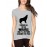 Women's Cotton Biowash Graphic Printed Half Sleeve T-Shirt - Leading The Wolves